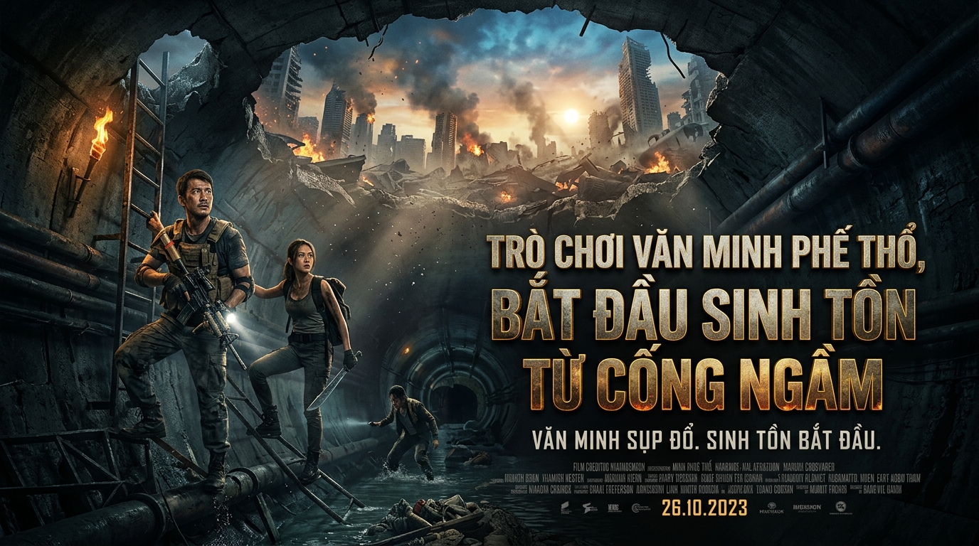 Trò Chơi Văn Minh Phế Thổ: Bắt Đầu Sinh Tồn Từ Cống Ngầm