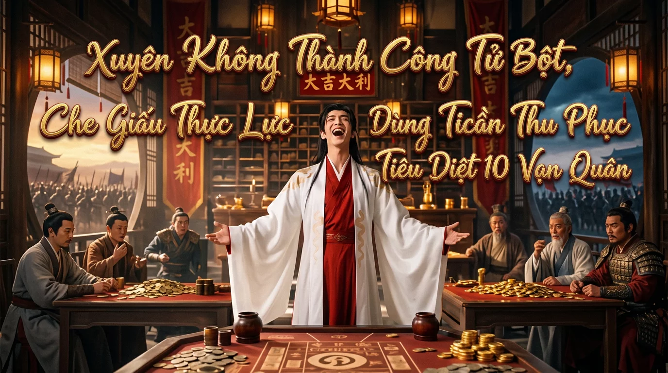 Xuyên Không Thành Công Tử Bột, Che Giấu Thực Lực Dùng Tiền Thu Phục Cao Thủ Tiêu Diệt 10 Vạn Quân