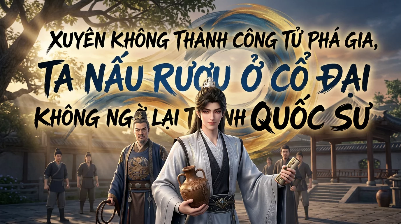 Xuyên Không Thành Công Tử Phá Gia, Ta Nấu Rượu Ở Cổ Đại Không Ngờ Lại Thành Quốc Sư