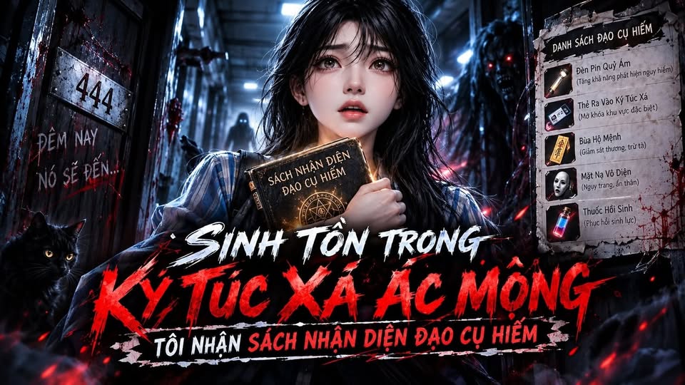 Sinh Tồn Trong Ký Túc Xá Ác Mộng: Tôi Nhận Sách Nhận Diện Đạo Cụ Hiếm