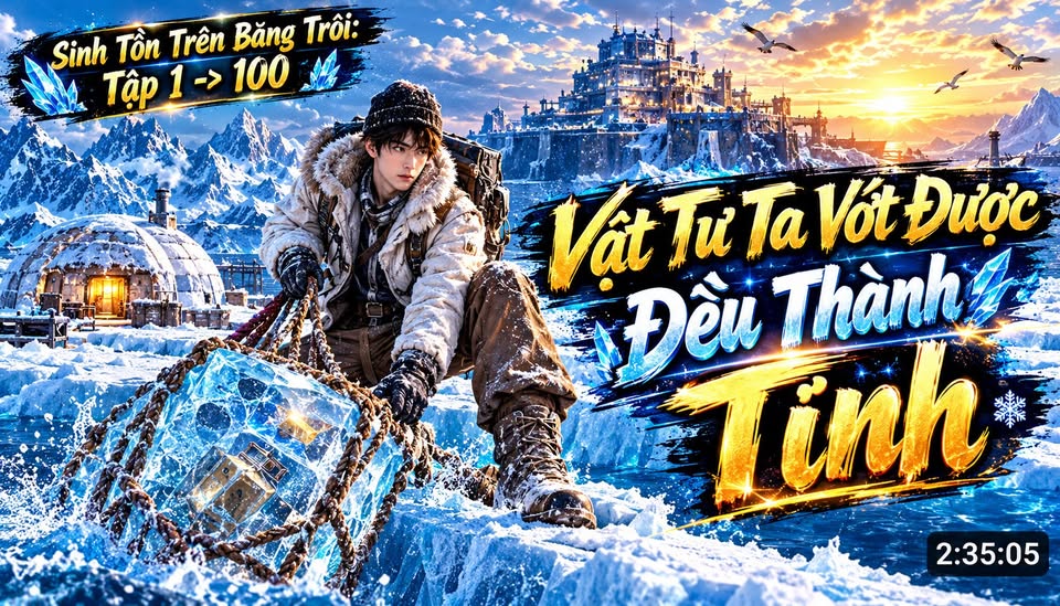 Sinh Tồn Trên Băng Trôi – Vật Tư Vớt Được Đều Thành Tinh