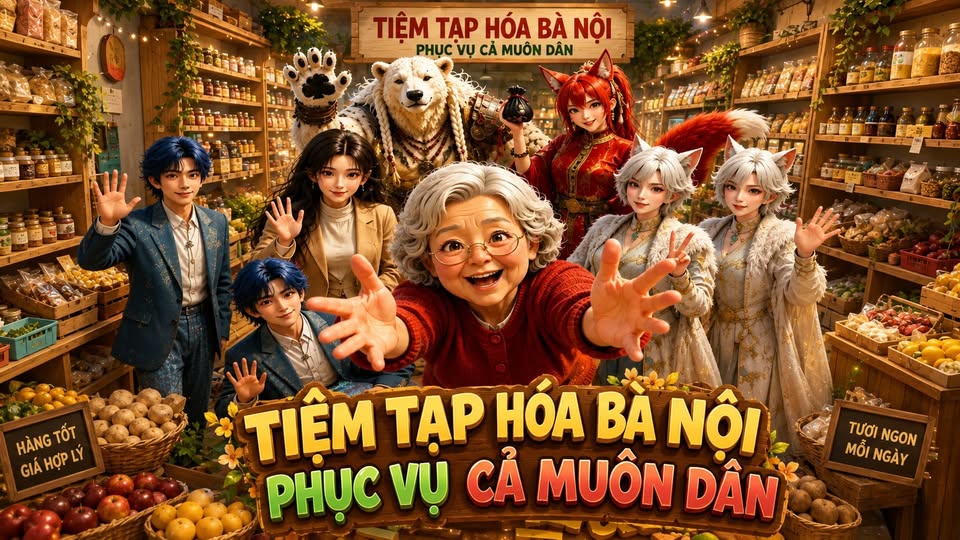 Bà Lão U60 Lập Team Giải Cứu Dị Giới Nhờ Cánh Cổng Bí Mật Phía Sau Tiệm Tạp Hóa Nhỏ